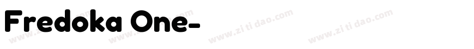 Fredoka One字体转换